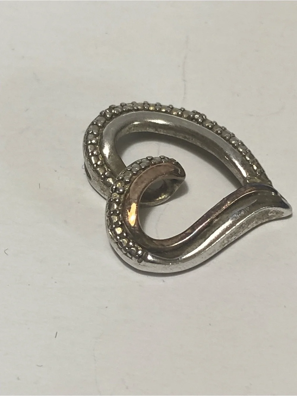 Kay Jewelers Silver Open Heart Pendant
